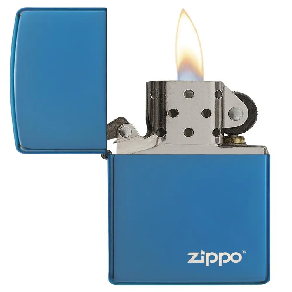 Zippo Street Chrome Windproof Lighter with Laser-Engraved Logo