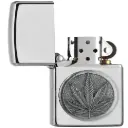 Zippo Cannabis Design Street Chrome Windproof Lighter