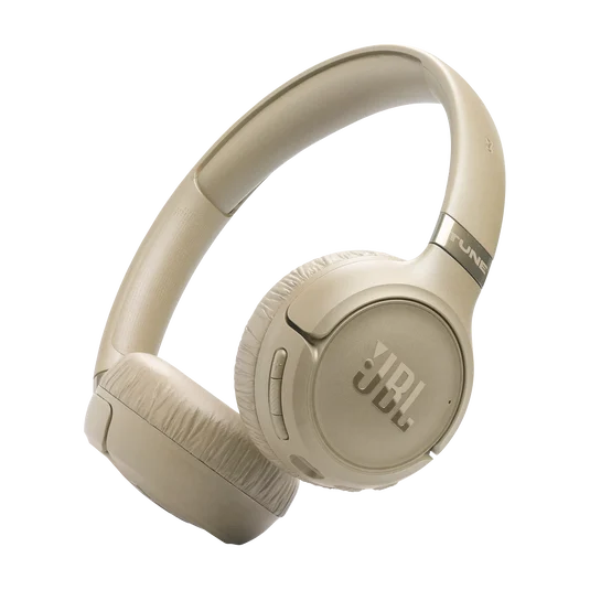 JBL Tune 680NC Wireless Noise-Cancelling On-Ear Headphones - Beige