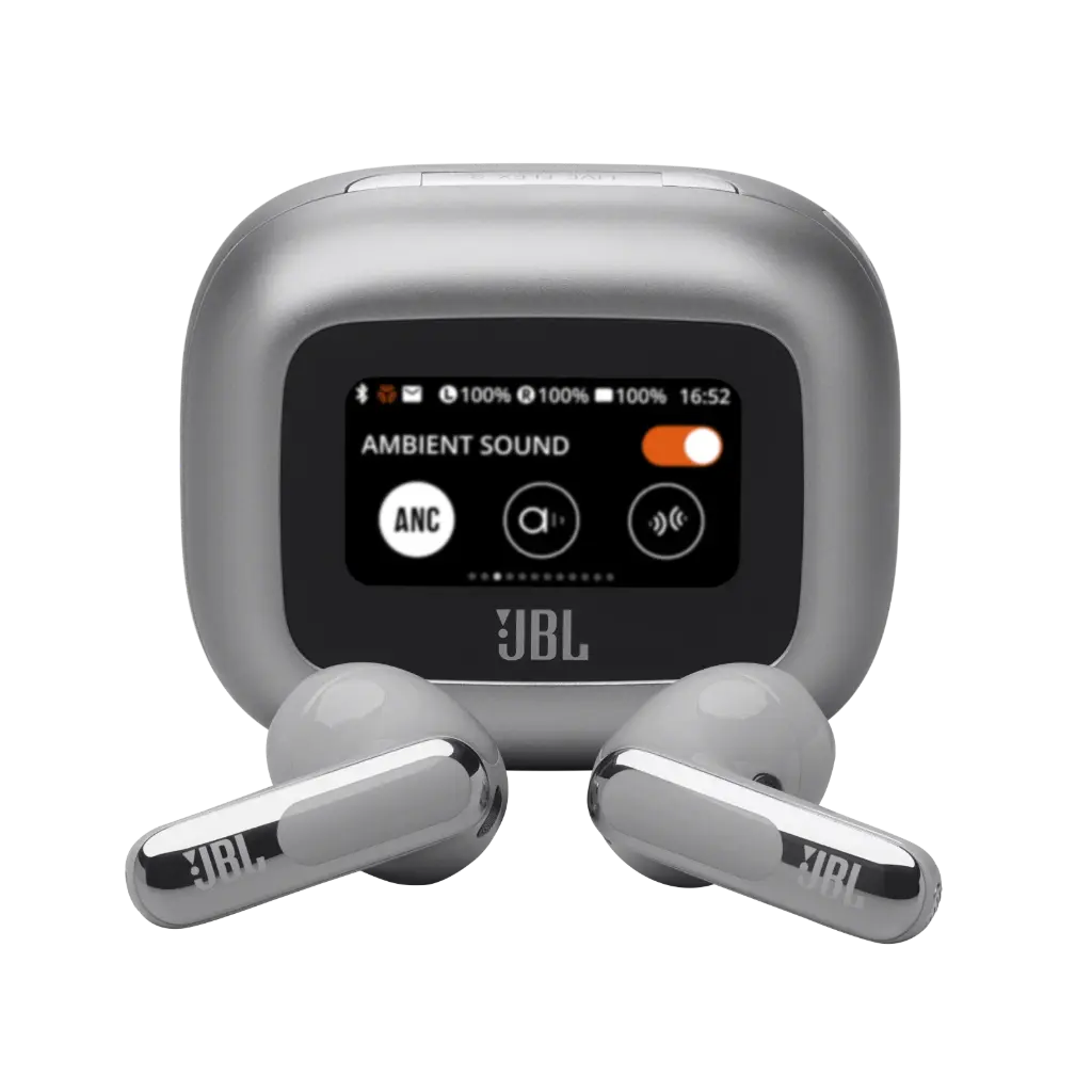 JBL Live Flex 3 True Wireless Noise-Cancelling Earbuds - Silver
