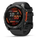 جارمن fēnix 8 ساعة ذكية AMOLED GPS مقاس 51 ملم - رمادي داكن مع سوار سيليكون أسود