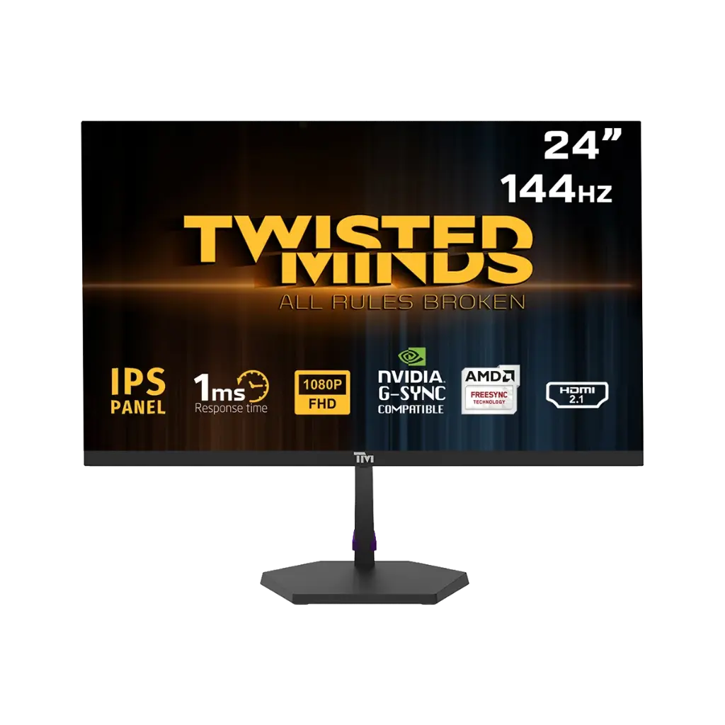Twisted Minds ECO Series 24-inch FHD IPS 144Hz 1ms Gaming Monitor - Black