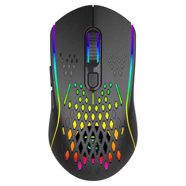 بروفي باز ماوس ألعاب لاسلكي RGB - أسود