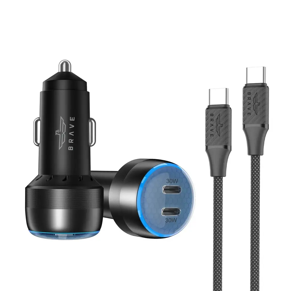 Brave 60W Dual-Port PD Car Charger BCC-24