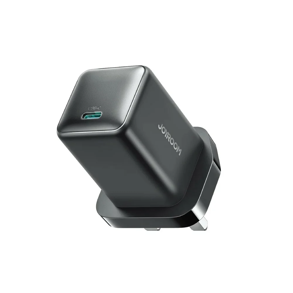 جويروم شاحن حائط UK JR-TCF23 بقوة 25 واط مع كابل USB-C بطول 1 متر - أسود