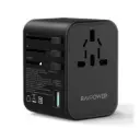 RAVPower RP-PC1034 65W 3-Port Travel Charger - Black