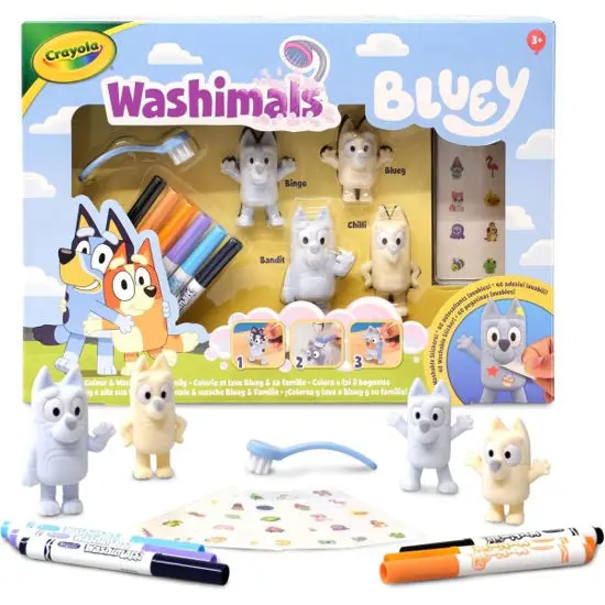 Crayola Washimals Pets Set with Decals - Bluey