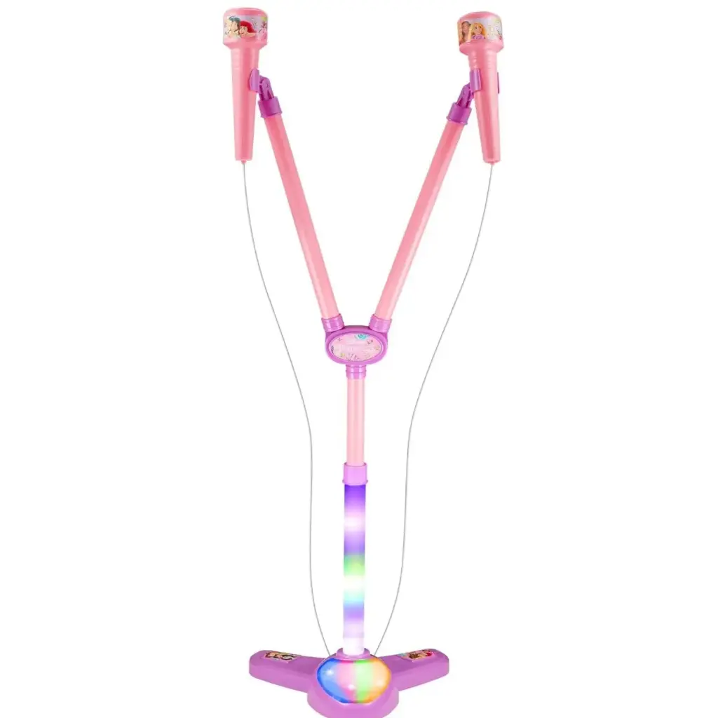 أو تي إل تكنولوجيز حامل ميكروفون بلوتوث RGB أميرات ديزني مع ميكروفونين مزدوجين