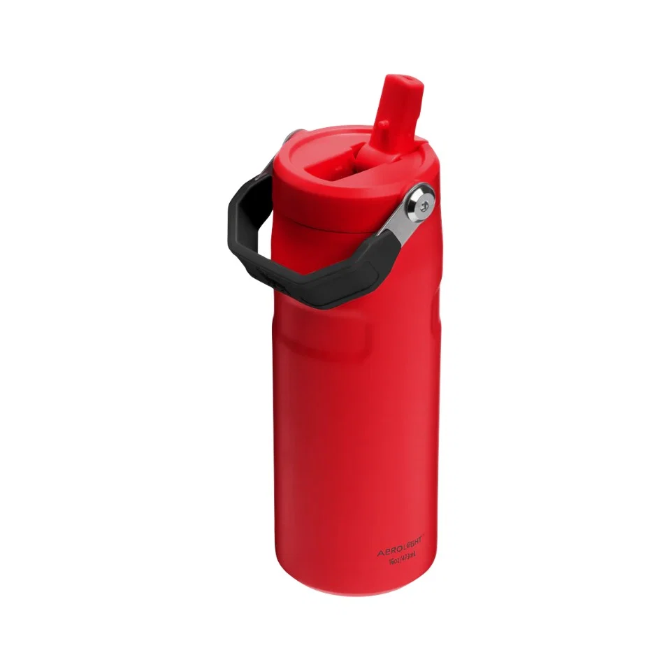 Stanley IceFlow Flip Straw 2.0 Bottle 0.47L / 16oz – Chili Black
