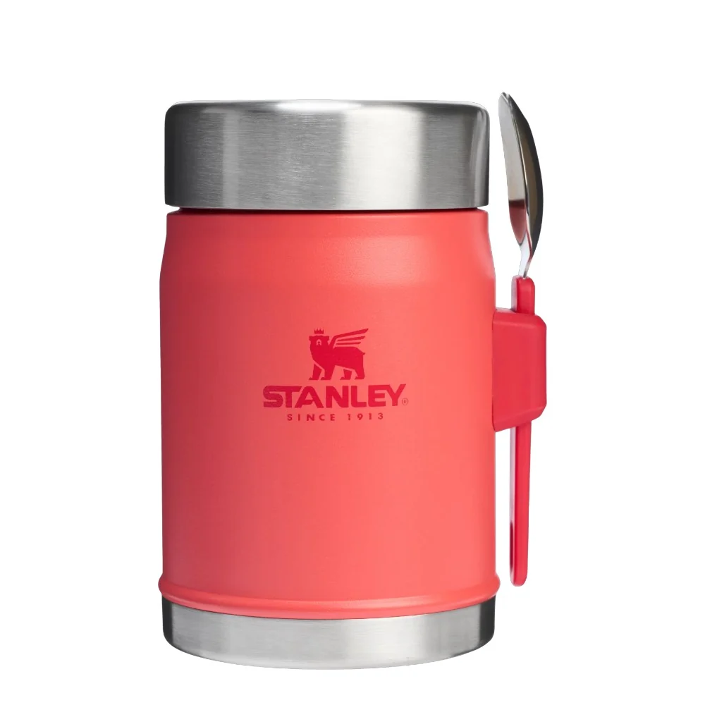 Stanley Classic Legendary Food Jar + Spork 0.4L / 14oz – Hot Coral