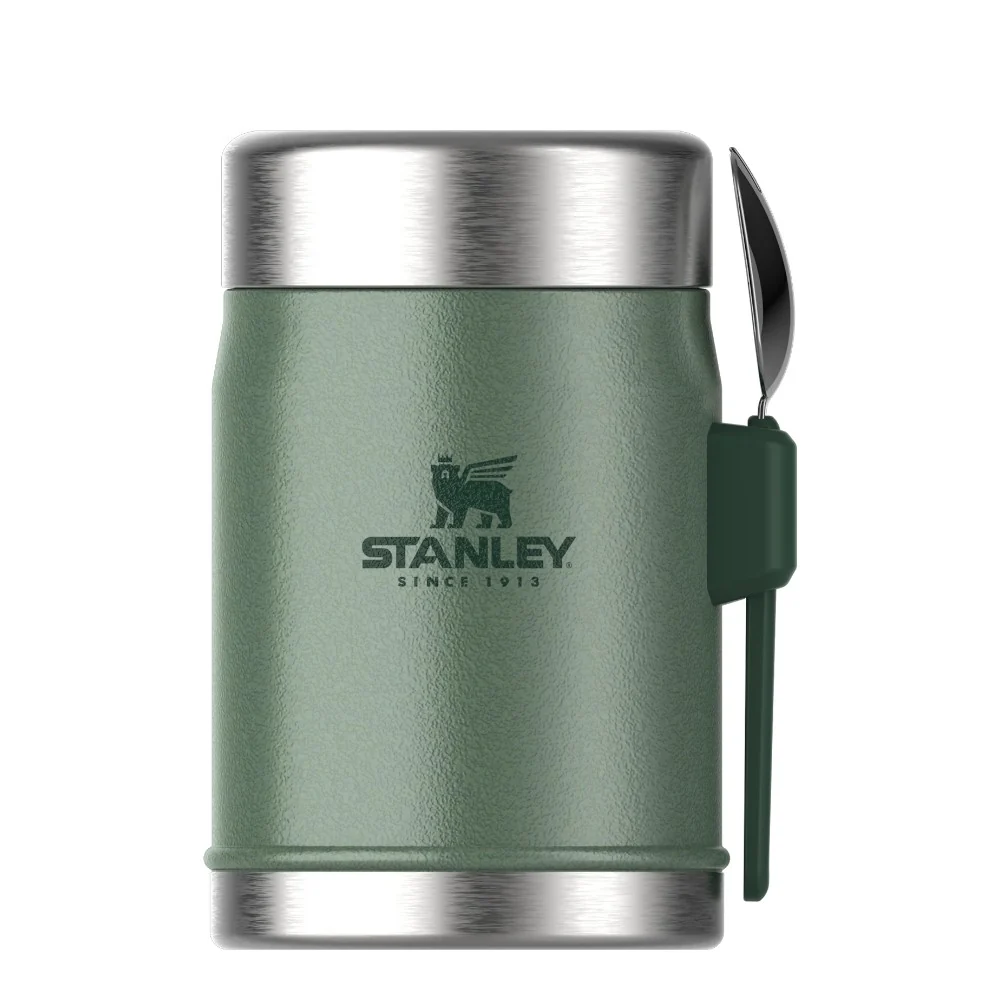 Stanley Classic Legendary Food Jar + Spork 0.4L / 14oz – Hammertone Green