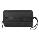Promate Vali Lightweight Tech Essential Organizer Pouch Bag with Multiple Pockets - Black
