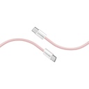Promate EcoLine-CC120 60W USB-C to USB-C Fast Charging Cable 1.2m - Pink