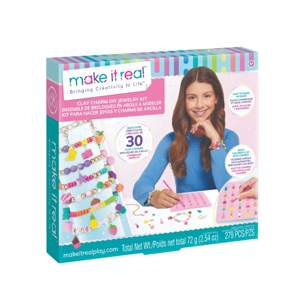 Make It Real Clay Charm DIY Jewelry Kit