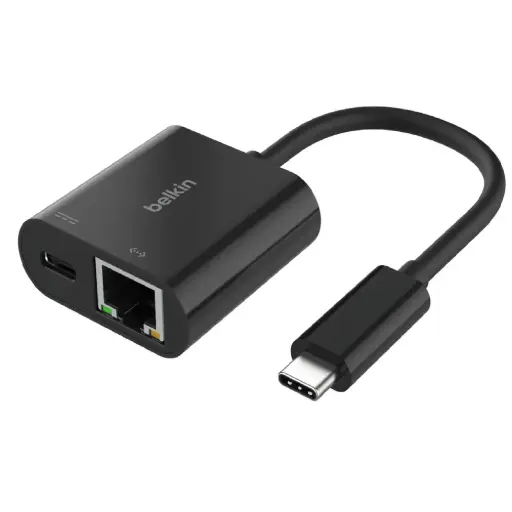 [DNA0003246] محول بلكين USB-C إلى إيثرنت مع دعم شحن بقدرة تصل إلى 100 واط