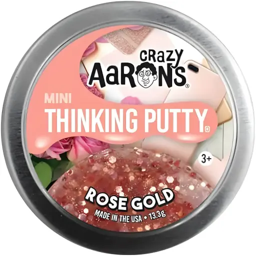 [DNA0007824] Crazy Aaron Mini Rose Gold Thinking Putty Tin
