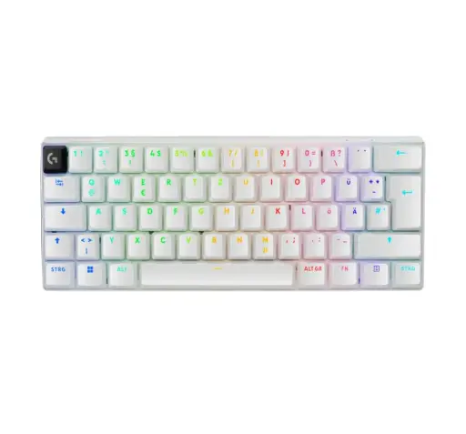 [DNA0011982] لوجيتك Pro X 60 لايتسبيد وايرلس لوحة مفاتيح ألعاب (Tactile) أبيض
