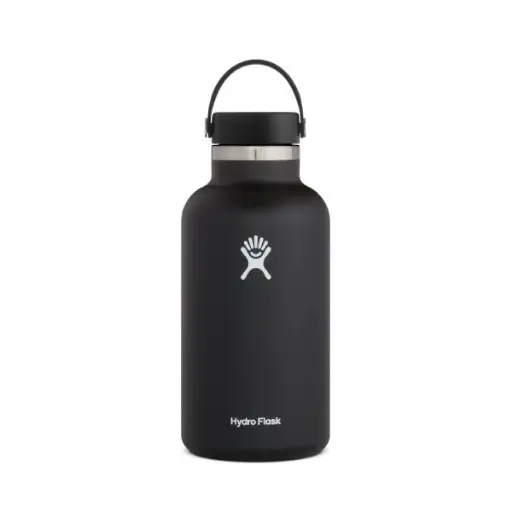 [DNA0014454] Hydroflask Vacuum Bottle – لون أسود – فوهة واسعة – سعة 1.9 لتر