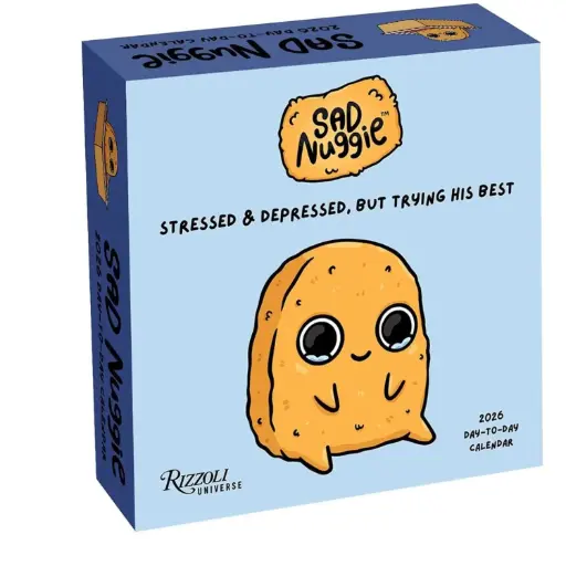 [DNA0016368] Sad Nuggie 2026 Day-To-Day Calendar: Stressed & Depressed, But Trying His Best