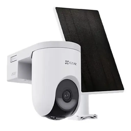 [DNA0023811] كاميرا EZVIZ CS-HB8/SP خارجية بدقة 4 ميجابكسل 2K+ تعمل بالواي فاي مع حركة أفقية وعمودية (Pan & Tilt) تعمل بالبطارية ومزودة بلوح شمسي