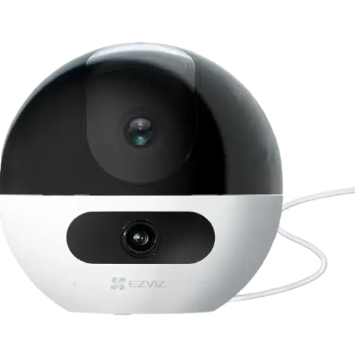 [DNA0023823] كاميرا مراقبة داخلية EZVIZ C7 بعدستين بدقة 4 ميجابكسل تعمل بالواي فاي مع تغطية 360 درجة