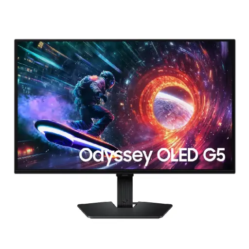 [DNA0023871] شاشة ألعاب سامسونج G5 بقياس 27 بوصة، OLED، دقة QHD، معدل تحديث 180 هرتز، زمن استجابة 0.03 مللي ثانية، مسطحة