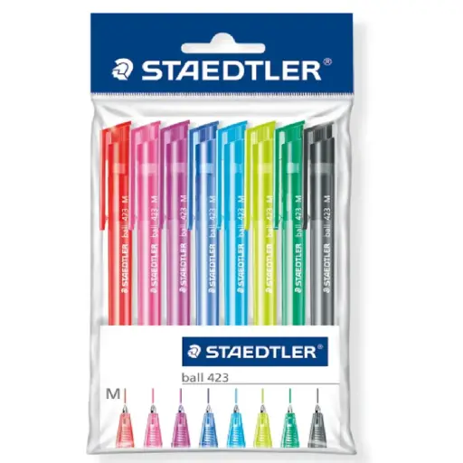 [DNA0024172] Staedtler Ballpoint Pen Set 8 Colors 14 Packs 10 Pieces 42335MPB8