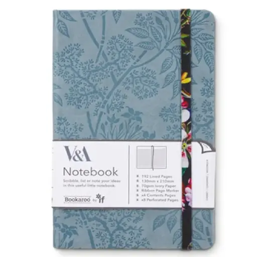 [DNA0026433] IF Company V&A Bookaroo (A5) JOURNAL - Kilburn Black Floral