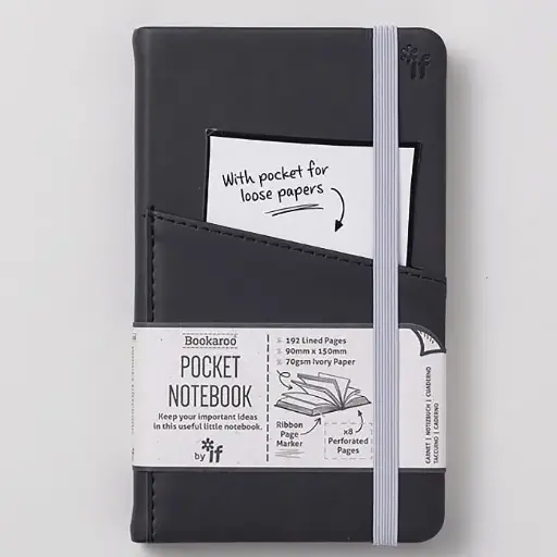 [DNA0026457] IF Company Bookaroo Pocket Notebook (A6) -BLACK