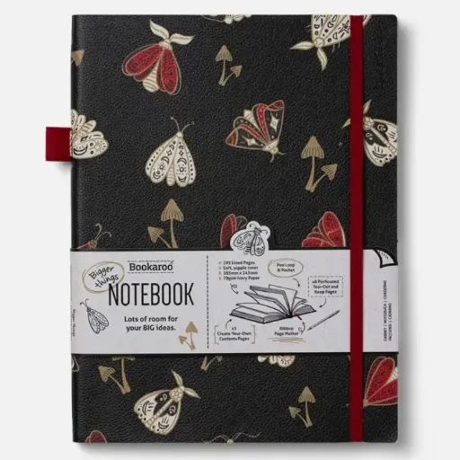[DNA0026525] شركة IF – دفتر ملاحظات Bookaroo Bigger Things بتصميم "عث" (Moths)