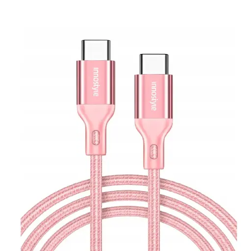 [DNA0026707] كابل شحن سريع USB-C فلكس من إننوستايل، طول 1.5 متر – وردي