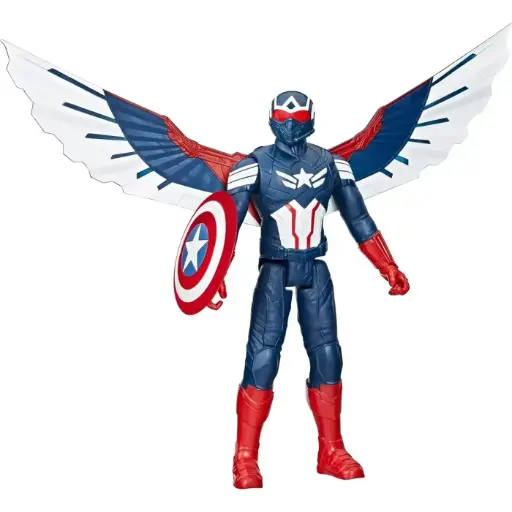 [DNA0027289] مجسم كابتن أمريكا ديلوكس من سلسلة Titan Hero – مارفل