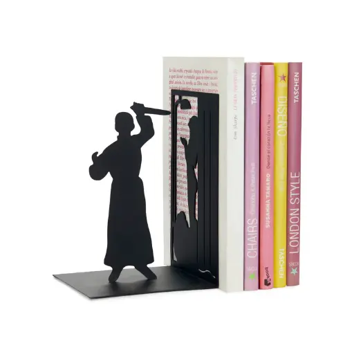 [DNA0027883] Balvi Bookend,Psycho,black,metal