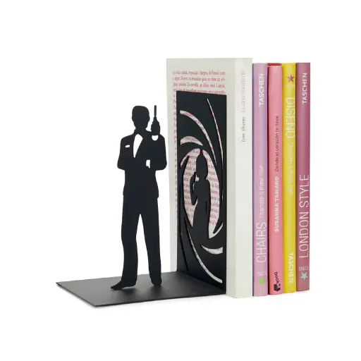 [DNA0027885] Balvi Bookend,Secret Agent,black,metal