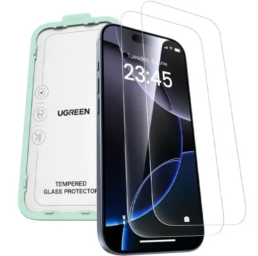 [DNA0030261] حامي شاشة يوغرين لهاتف iPhone 17 Pro Max (قطعتان)