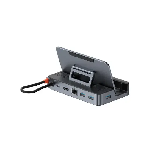 [DNA0030431] موزع منافذ باسيوس GamerX بستة منافذ Type-C — اللون رمادي فضائي