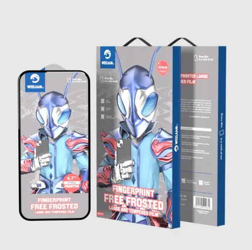 [DNA0030868] واقي شاشة WEELAAM W010 لهاتف iPhone 15 Pro Max - مقاوم لبصمات الأصابع