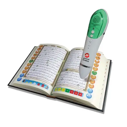[DNA0031784] Sundus Quran Book Point Read Pen 8GB Large | Holy Quran Digital Reader Pen | 19 Reciters Tafseer