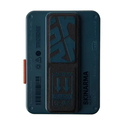 [DNA0041899] Skinarma SPUNK MIRAGE Magnetic Cardholder with Stand - Blue