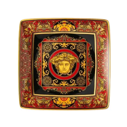 [DNA0043160] فرزاتشي باي روزنتال (Versace by Rosenthal) وعاء (Bowl) مقاس 9 سم مربع مسطح V-182