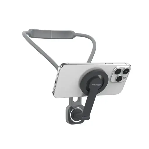 [DNA0046800] Green Lion MagSafe Neck Phone Holder - Grey