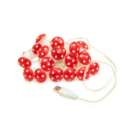 [DNA0054034] Kikkerland 20 Mushroom LED String Lights
