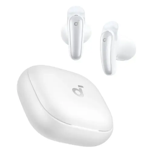 [DNA0054428] Anker Soundcore Liberty Buds Wireless Semi-In-Ear Earbuds with Adaptive ANC - White