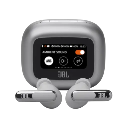 [DNA0055588] JBL Live Beam 3 True Wireless Noise-Cancelling Earbuds - Silver