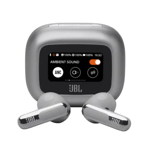 [DNA0055594] JBL Live Flex 3 True Wireless Noise-Cancelling Earbuds - Silver