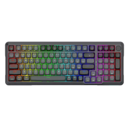 [DNA0055658] Redragon Bragi Pro Tri-Mode Wired / 2.4GHz / Bluetooth Gaming Keyboard - Black