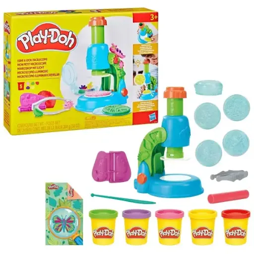 [DNA0055984] Hasbro Play-Doh Light and Look Microscope Playset