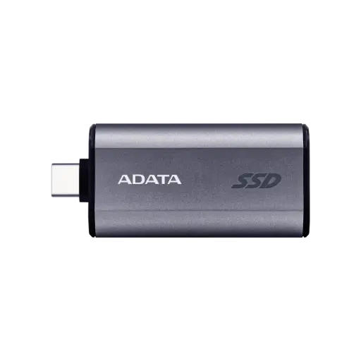 [DNA0056222] ADATA SC750 1TB USB-C 3.2 Gen 2 Compact Portable External SSD - Black Titanium