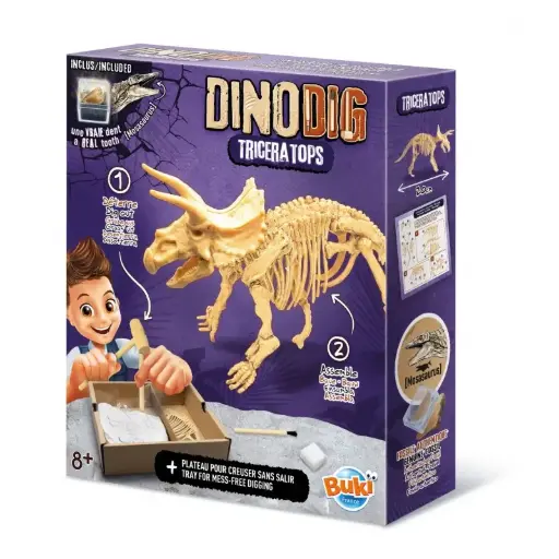 [DNA0057678] BUKI France Dino Dig - Triceratops