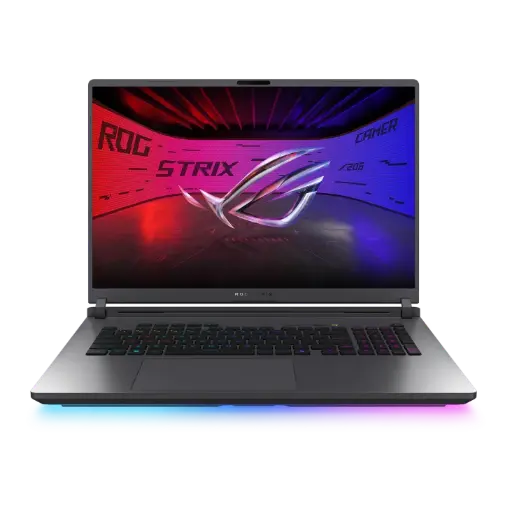 [DNA0059159] لابتوب ألعاب أسوس ROG Strix G18 G815LM-S8090 18 بوصة FHD+ 144Hz - إنتل كور ألترا 9 275HX، 32GB RAM، 1TB SSD، إنفيديا جي فورس RTX 5060 8GB، ويندوز 11